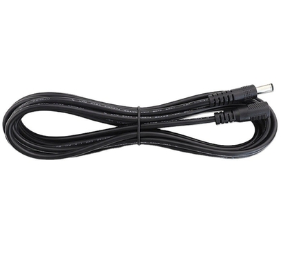 5.5*21dc Jack CCTV Cable DC para suministro de energía C en negro 2m 3m 5m 10m longitud