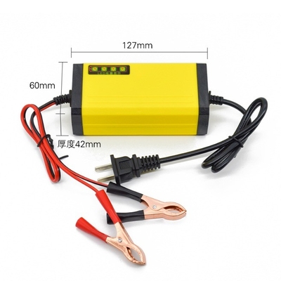 C-Power 24w 12v 2a Cargador de batería de automóvil con ácido de plomo para bicicleta eléctrica scooter motocicleta
