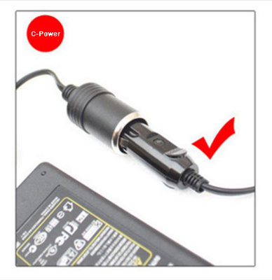 Adaptador de automóvil moderno de 60W DC 12V a AC 220V con conexión de escritorio 12VDC 5A Fuente de alimentación