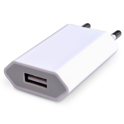 Cargador de pared USB Enchufe de salida de CC Tipo Negro Blanco 5V 1A Para iPhones Samsung Android LG