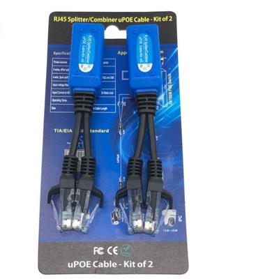 0.03kg RJ45 Puerto PoE Combinador de energía 2-Pack 60W PoE Ultra con 2x 30W Puertos PoE