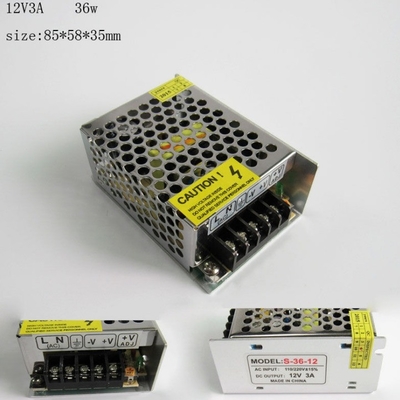 12v DC 3.2A 3A 36W CCTV fuente de alimentación para el diseño y el rendimiento de plata