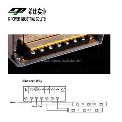 Potente y corriente de salida 50A 12V DC Fuente de alimentación de CCTV para cámaras de seguridad de nivel A