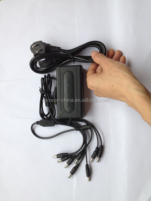 Monitoreo LCD cámaras de circuito cerrado C-alimentador 4 puertos Cable DC dividido 12V DC 5A 60W Adaptador AC DC