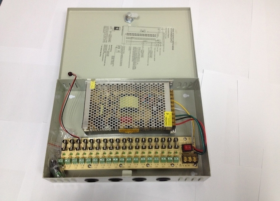 Fuente de alimentación de conmutación de cámaras CCTV de alta frecuencia 12V 10A 120W 18ch con CE ROHS FCC