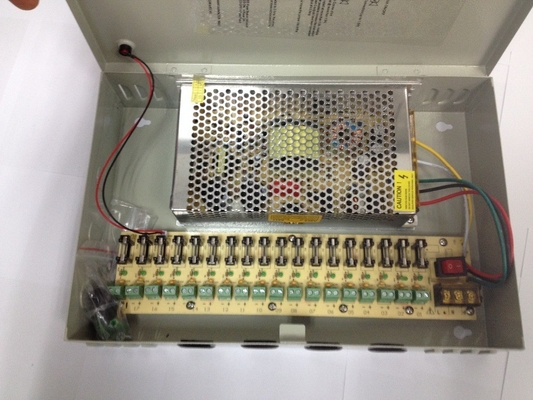Fuente de alimentación de conmutación de cámaras CCTV de alta frecuencia 12V 10A 120W 18ch con CE ROHS FCC
