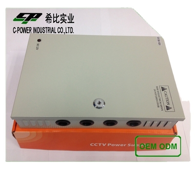 Fuente de alimentación de conmutación de cámaras CCTV de alta frecuencia 12V 10A 120W 18ch con CE ROHS FCC