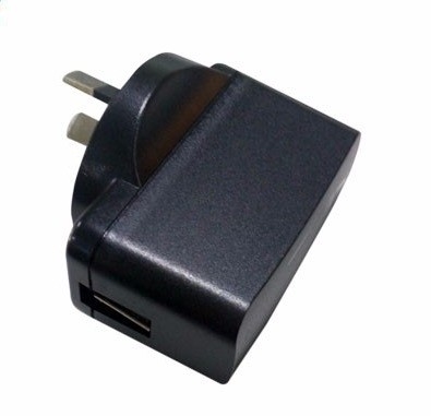 Tipo de salida de CC Negro 5V 2A 5V 1A 5V 500Ma 5V 0.5A Adaptador de alimentación USB para AC no común