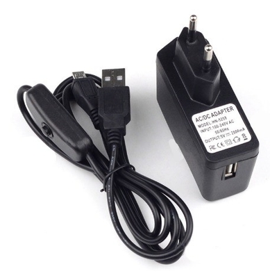 Tipo de salida de CC Negro 5V 2A 5V 1A 5V 500Ma 5V 0.5A Adaptador de alimentación USB para AC no común