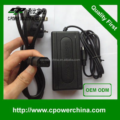 Tipo de escritorio certificado CE 12VDC 3A 4A 5A 10A Convertidor de fuente de alimentación AC100V-240V Adaptador