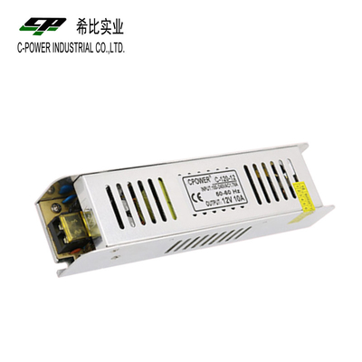 12V 10A AC/DC de conmutación de fuente de alimentación para cámaras de circuito cerrado o iluminación LED 88% de eficiencia