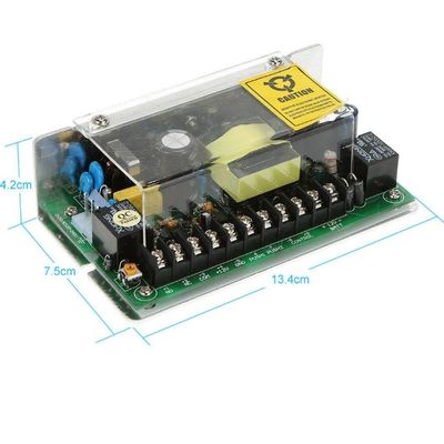 Fuente de alimentación de control de acceso de la puerta 100-240v AC 12v DC 5A con interfaz de batería de respaldo