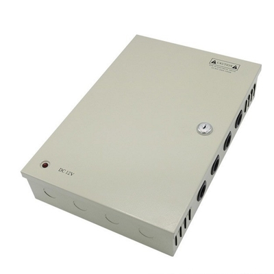 C-Power 2KG PTC Fuse 18CH Cámara de seguridad Caja de suministro de energía DC 12V 20A para DVR CCTV