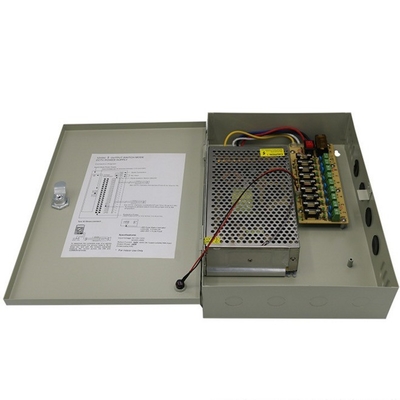 Solo salida gris 9 puertos 20A 12V DC conmutación de la fuente de alimentación de la caja de distribución de la energía C-Power