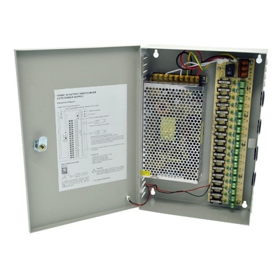 Eficiencia 82% C-Power 110v 220v ac dc 12v 18ch 20a 12 voltios 16 canales de suministro de energía cctv