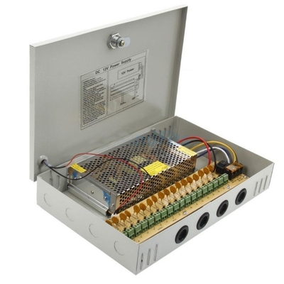 Eficiencia 82% C-Power 110v 220v ac dc 12v 18ch 20a 12 voltios 16 canales de suministro de energía cctv