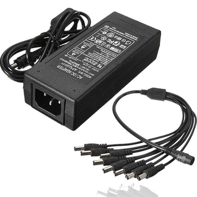 Conexión de escritorio 12V 5A Adaptador de alimentación de salida múltiple con 4 puertos Pigtail CE certificado