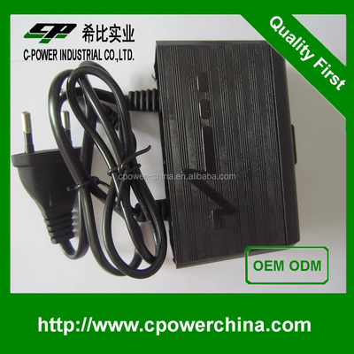 Adaptador impermeable a la lluvia de 12V 2A con certificación CE y corriente de salida de 24W