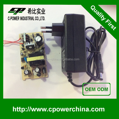 Tipo de salida de corriente continua 12v 2a 24v 1a 24w TS-1012C Adaptador de corriente alterna/DC/alimentación con certificado CE
