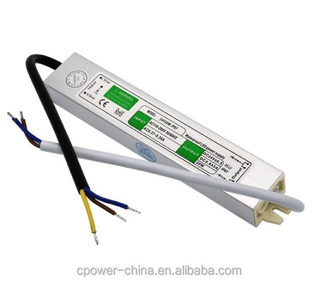 Adaptador de transformador de conductor de alimentación LED de 20W para tira LED IP67 a prueba de agua 12V 24V