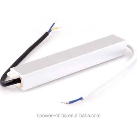Adaptador de transformador de conductor de alimentación LED de 20W para tira LED IP67 a prueba de agua 12V 24V
