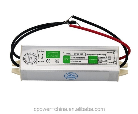 10W-200W IP67 resistente al agua Transformador de luz LED controlador de alimentación con salida de corriente continua de 24v