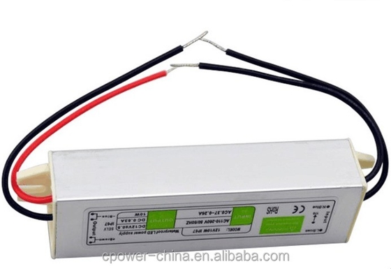 10W-200W IP67 resistente al agua Transformador de luz LED controlador de alimentación con salida de corriente continua de 24v