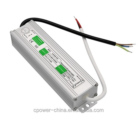 Plata Blanco 24v DC Inodoro Electrónico 50W Conductor LED 100w 25w Transformador de fuente de alimentación IP67
