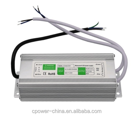 Transformador de fuente de alimentación LED de 80W 45W 50W 60W 100W 120W DC12V/24V IP67/IP66