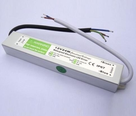 Fuente de alimentación impermeable AC110-265V a 12V/24V 24W convertidor de conductores LED para señales LED