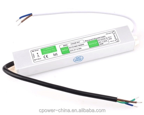 Fuente de alimentación de corriente continua 12V para conductores LED impermeables para CE Rohs submarinos 10W 15W 20W