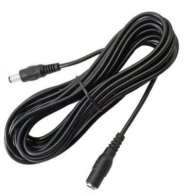 5m 3m 2m 1m Cable de corriente continua blanco extremo femenino Tipo 5.5mm x 2.1mm Adaptador de enchufe Cable de extensión