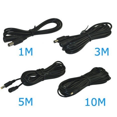 12V macho a hembra 2.1x5.5MM cable de extensión de energía para cámara de CCTV conductor de cobre