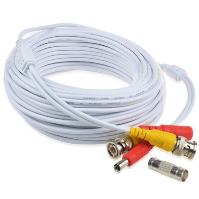 Extensión del cable de alimentación de vídeo BNC DC de baja tensión para cámara de grabación de seguridad de video CCTV DVR