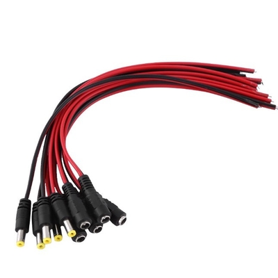30cm cámara de seguridad de CCTV DC macho hembra conector de conector de conector de cobre