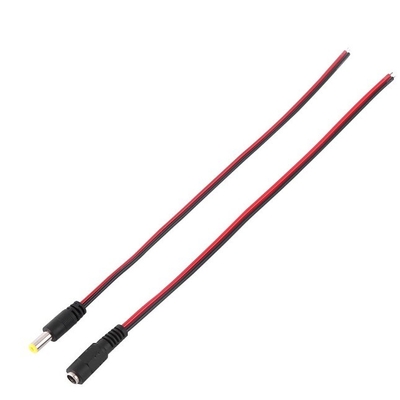 30cm cámara de seguridad de CCTV DC macho hembra conector de conector de conector de cobre