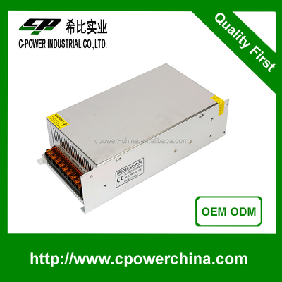 Top-10 AC DC 24V 36V 48V 600W Fuente de alimentación de alta tensión con frecuencia de salida 50/60Hz