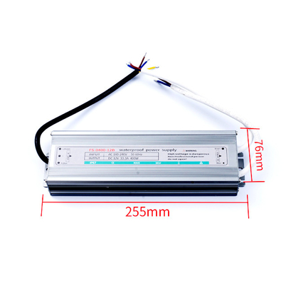 400W 12V 33.3A DC Fuente de alimentación LED a prueba de agua IP67 Rango de regulación de línea nominal ± 0,5max