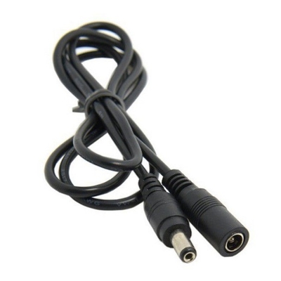 Cable de extensión de corriente continua de 12 V aislado en PVC de 5,5 x 2,1 mm para cámara de circuito cerrado/LED/DVR/PSU