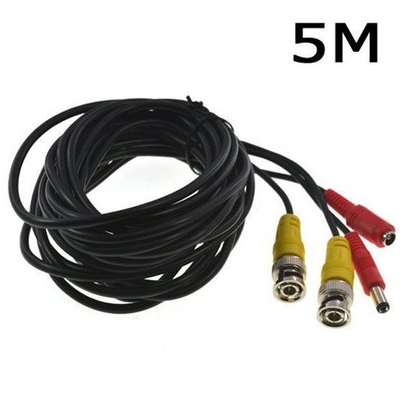 Cable de extensión de la cámara de seguridad de CCTV 5-30M BNC Video Fuente de alimentación DC para vigilancia