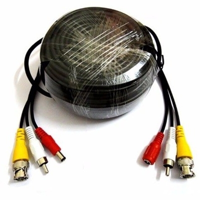 Cable de extensión de vídeo/alimentación/audio de CCTV con chaqueta de PVC profesional para telecomunicaciones