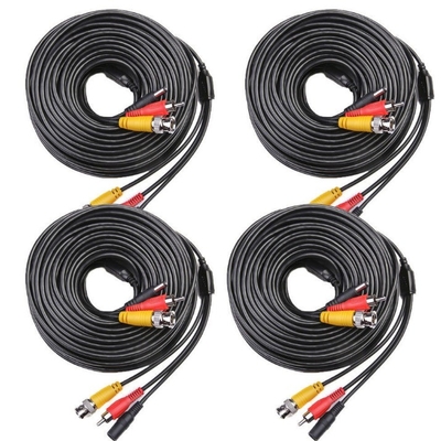 Cable de extensión de vídeo/alimentación/audio de CCTV con chaqueta de PVC profesional para telecomunicaciones