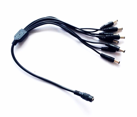 Fuente de alimentación 5.5*2.1 Conector de corriente continua con cable abierto de alambre y chaleco de PVC multi-núcleo