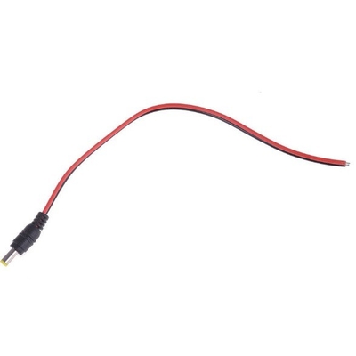 DC 5.5*2.5mm 5525 30cm Jack de alimentación macho enchufe de cable de cable de cobre con IEC Tipo de extremo femenino