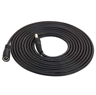 5.5*21dc Jack CCTV Cable DC para suministro de energía C en negro 2m 3m 5m 10m longitud