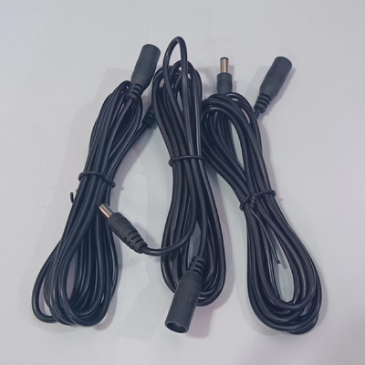5.5*21dc Jack CCTV Cable DC para suministro de energía C en negro 2m 3m 5m 10m longitud