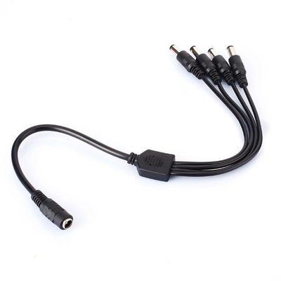 Copper 1 Female to 4 Male Power Supply Splitter Converter para cámara de circuito cerrado de televisión 12V