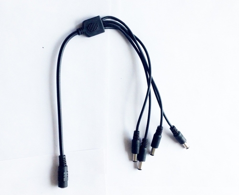 Copper 1 Female to 4 Male Power Supply Splitter Converter para cámara de circuito cerrado de televisión 12V