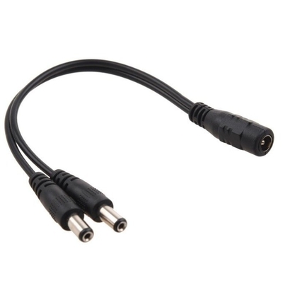5.5x2.1mm/5.5x2.5mm Conector Cable divisor de energía CC para CCTV de baja y media tensión