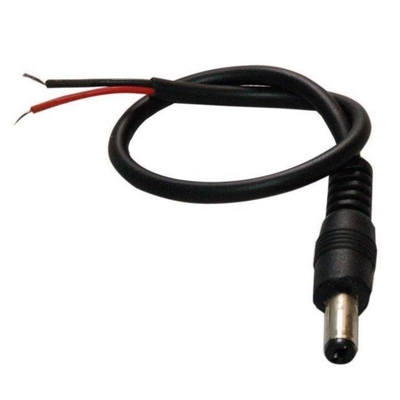 30 cm de cobre conductor de corriente continua de energía macho enchufe de cola de cerdo cable para la vigilancia de telecomunicaciones